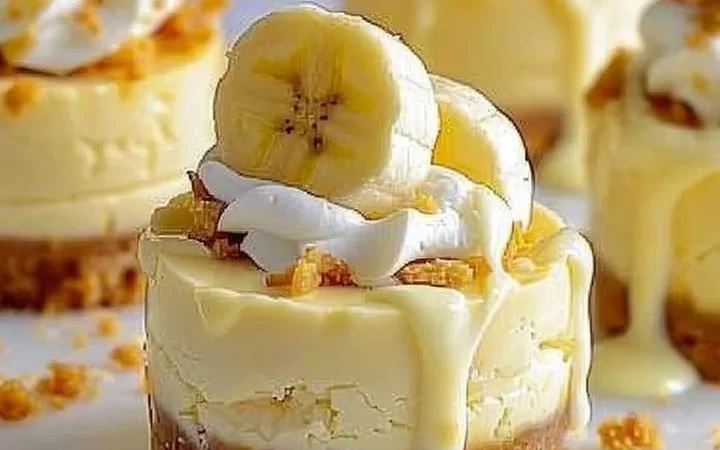 Irresistible Mini Banana Pudding Cheesecakes